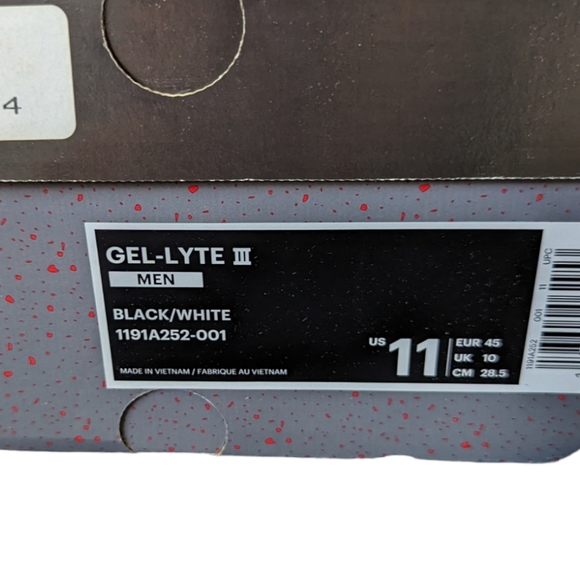 Men's Asics Anderson Bluu x Gel-Lyte III GI Joe Snake Eyes sneakers - Picture 10 of 12